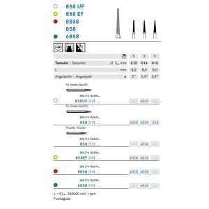 858.313.014 FRESA DIAMANTE FG TALLO CORTO CX5 KOMET