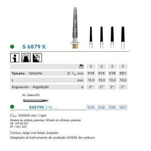 S6879K.314.021 FRESA KOMET DIAMANTE FG CX5