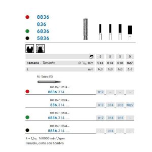 836.314.014 FRESA DIAMANTE FG CX5 KOMET
