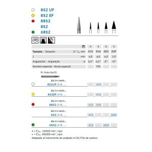6852.314.012 FRESA DIAMANTE FG CX5 KOMET