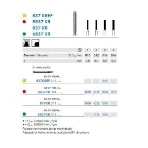 6837KR.314.012 FRESA DIAMANTE FG CX5 KOMET