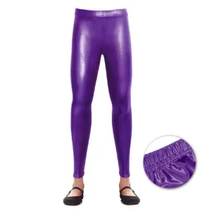 Legging Metalizado Lila Infantil
