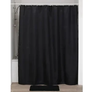 Cortina de Ducha PET – Diamantes Negro