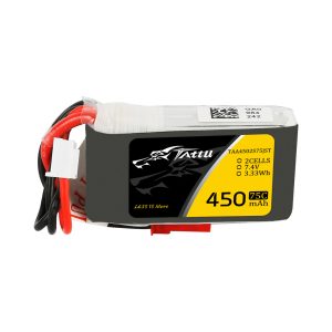 BATERÍA LIPO 2S 7,4V 450MAH TATTU 75C JST