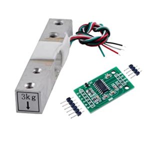 SENSOR DE PESO 3KG +MÓDULO 24 BIT A/D CONVERTIDOR HX711