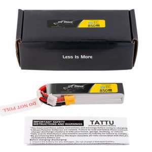 BATERÍA LIPO 2S 7,6V 850MAH TATTU  95C XT30