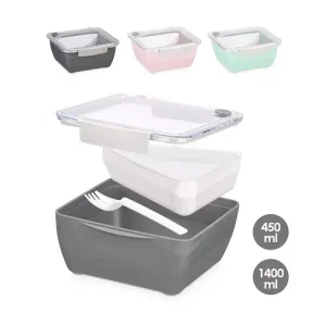 Fiambrera Plástico Con Compartimentos