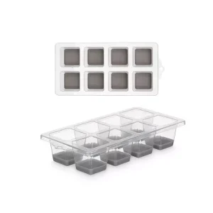 Cubitera Plástico 8 Huecos Gris