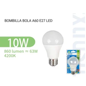 Bombilla Led A60 Bola Luz Natural