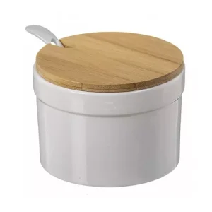 Azucarero Con Tapa Bambú