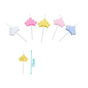 Velas Cumpleaños Corona 5pcs