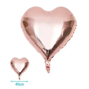 Globo Mylar Corazón Rosa 45cm