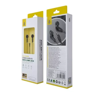 Auriculares Navy con Micrófono y Botón Multifunciones, Longitud cable 1.2m, Negro