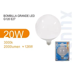Bombilla Led G120 Bola Luz Cálida