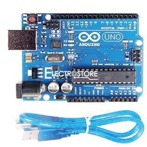 TARJETA UNO R3 CON ATMEGA328 DIP COMPATIBLE CON ARDUINO + CABLE USB