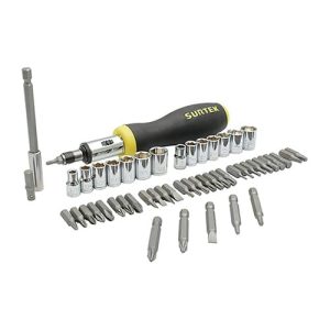 Juego De 52 Puntas Intercambiables Con Accesorios Surtek PFC52