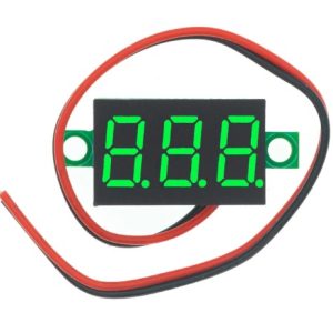 VOLTÍMETRO PEQUEÑO DC 0,36″3,2-30V  2 HILOS