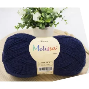 Lana Finas Azul Marino 18