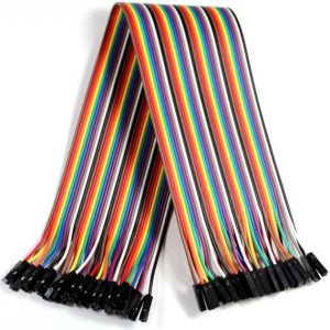 KIT DE 40 CABLES ARDUINO 30CM DE LONGITUD HEMBRA-HEMBRA   DUPONT – JUMPER – ARDUINO