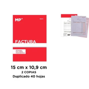 Talonario Factura 40 Hojas