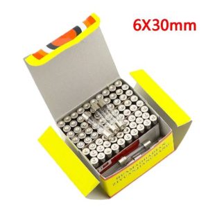 CAJA (100U)FUSIBLE DE VIDRIO 6X30MM 1A 250V