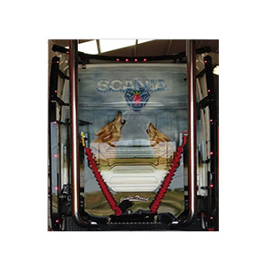 FUNDA TELA MANGUERA AIRE/CORRIENTE ROJA