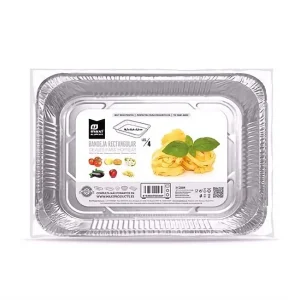 Bandeja Aluminio Rectangular 18,7×13,4×3,3cm