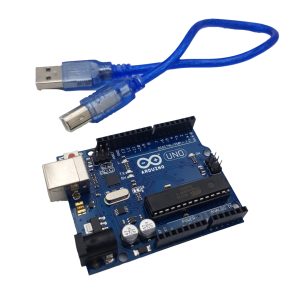 TARJETA UNO R3 DIP (ATMEGAS GENÉRICOS) COMPATIBLE CON ARDUINO + CABLE USB